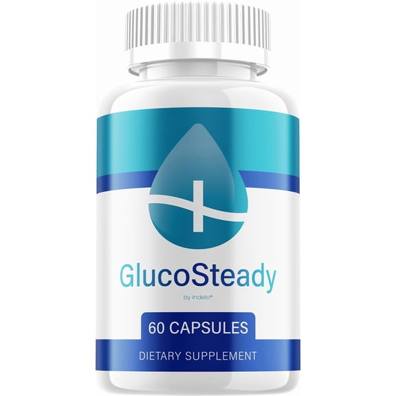 Gluco Steady Capsules – GlucoSteady Natural Blend Glycogen Support, 1 Pack, 60 Capsules
