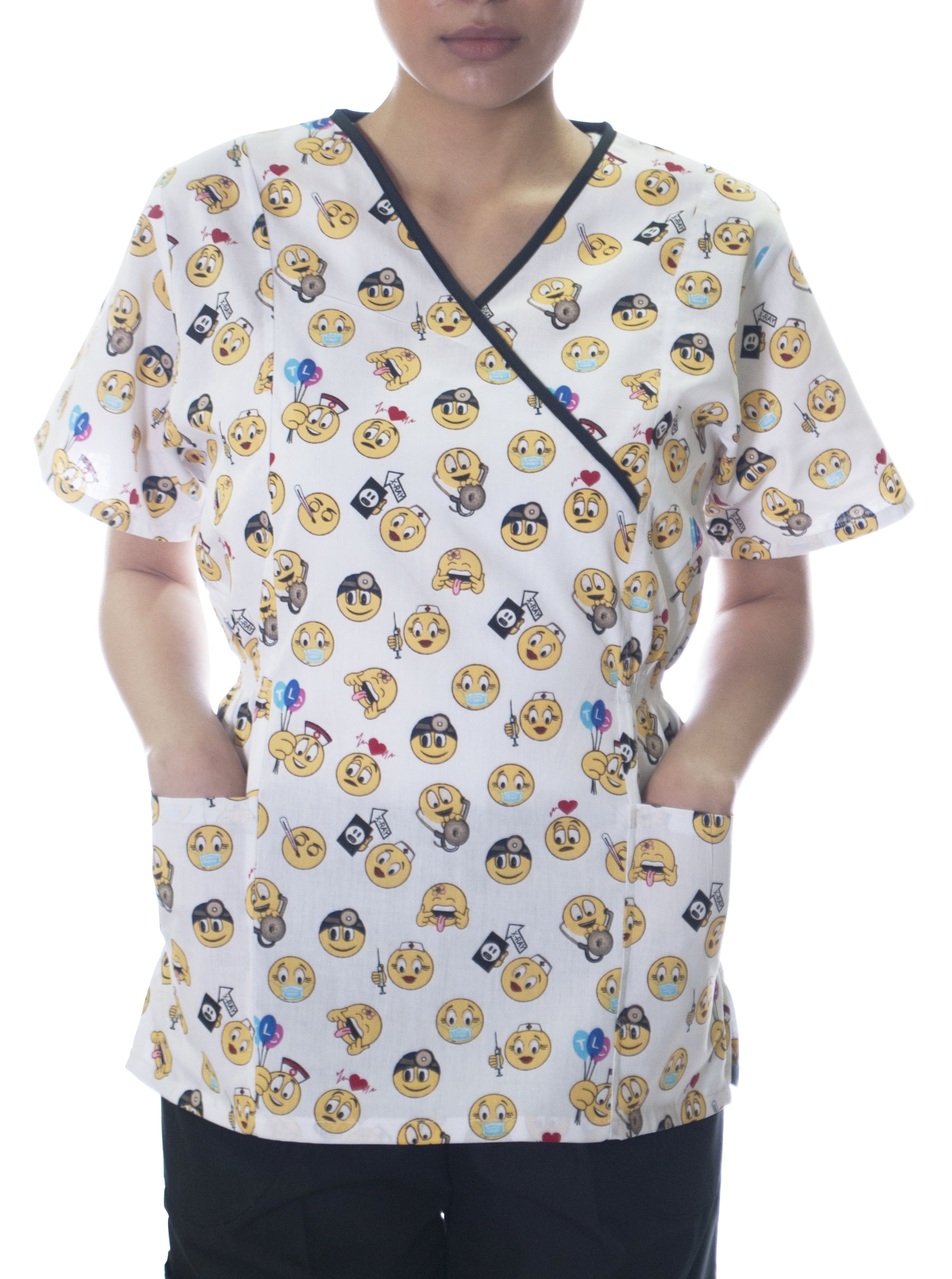 Download Sherly Uniforms - Sherly Uniforms Women's Mock Wrap Elasic ...