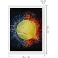 thumbnail image 2 of Diamond Art Kits for Adults, Tennis Ball In Fire And WaterDiamond Painting Kits for Beginners, Frameless Round 5D Full Drill Diamonds Art Gem Art Crafts Home Decor Gifts, 2 of 8
