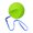 Green ball hanging, variant on Misright Golf Swing Arm Postures Corrector Connection Ball With Ergonomic Design