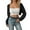 Black, variant on Wovix Women's Cardigan Shrugs Long Sleeve Knit Cropped Bolero Shrug Open Front Casual Top for Dresses Black L