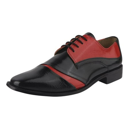 

LIBERTYZENO Mens Double Tone Classic Dress Shoes For Adult Male
