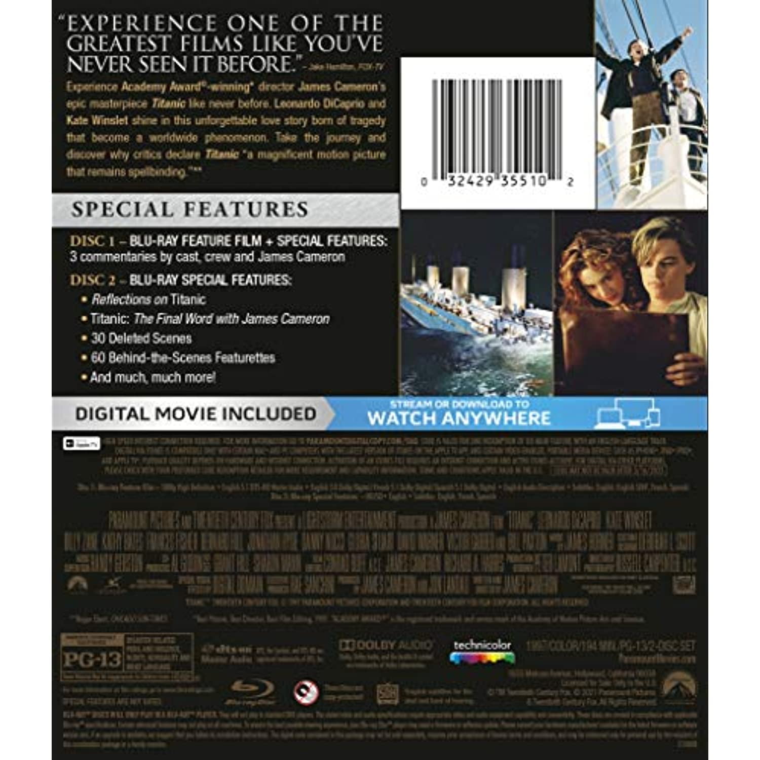 Titanic (Blu-ray + Digital Copy) 