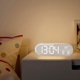 thumbnail image 1 of Reloj digital LED minimalista para decoración de habitaciones, pantalla de temperatura, portátil, decorativo, estético, para colgar o sobre mesa Gris, 1 of 7