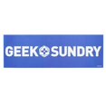 thumbnail image 1 of Adhesivo para parachoques con el logotipo de Nerd Block Geek & Sundry, azul, 1 of 4