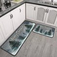 thumbnail image 3 of Kitchen Rug Set of 2 Anti Fatigue Christmas Kitchen Mats for Floor,Merry Christmas Farmhouse Forest Triangle Tree Rugs for Kitchen Floor for Bathroom,Room Bath (47x17+30x17 Inches), 3 of 7