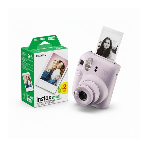 Cámara Fujifilm Instax Mini 12 Lila Morado Lente de 60 mm