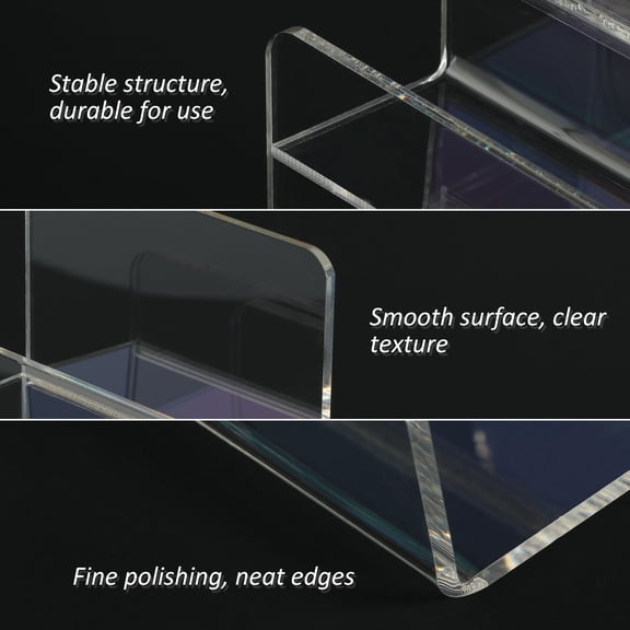 Mobestech Acrylic Multi-Layer Purse Rack for Women, 1 Set Organizer Stand 9.1 x 8.3 x 3.9 Inches