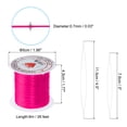 thumbnail image 2 of Unique Bargains 26Ft 0.7mm Stretchy Bracelet String Set, Craft Cord with Needle, Rose Red, 2 of 6