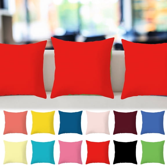 Pillow Cases 2PCS Pillow Cover Modern Solid Color Cushion Pillow Backrest Pillow Cover