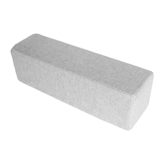 Fancyes Couch Arm Rest Pillow Armrest Practical Removable Washable Pillowcase Cushion, Elbow Support Pillow for Living Room, Armchair Light Gray