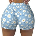 thumbnail image 2 of Picia Daisies Flowers Printed Workout Shorts for Women Seamless Scrunch Butt Lifting High Waisted Yoga Gym Booty Running Moisture-wicking Short Pants-Medium, 2 of 9