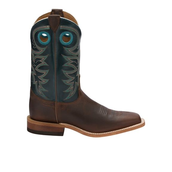 Justin Boots Mens Drennan Square Toe Pull On Cowboy Mid Calf Boots