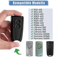 thumbnail image 2 of 2-Pack Garage Door Remote Control for EcoStar RSC2-433 RSE2-433 RSZ1-433, Handheld Gate Transmitter, 2 of 5