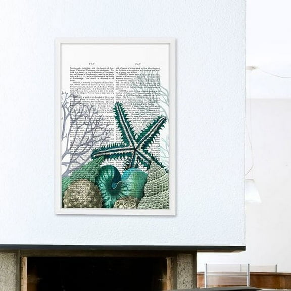 Marmont Hill "Starfish Under the Sea" Framed Painting Print
