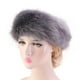 thumbnail image 3 of Diadema de piel sintética para mujer-orejeras peludas de invierno-orejeras esponjosas de tiempo frío que cubren las rusas - Gris Salvador Dali Diademas calentadoras de orejas de piel, 3 of 6