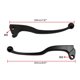 thumbnail image 3 of Motocross Anti-fall Brake Clutch Lever Compatible for YBR 125 2005-2015 YBR125 125CC Motorbike Pit Dirt Bike-Pivot 2pcs, 3 of 4