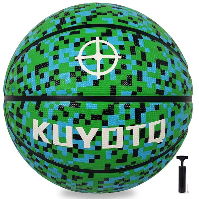 Baloncesto KUYOTQ, tamaño 5, 27.5 pulgadas, para jóvenes, interiores y exteriores