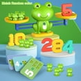 thumbnail image 4 of Homeschool Kindergarten Frog Scale Cards Balance Board Game, Cool Math Game, Preschoolers Frog Balance Counting Toys for Boys & Girls Educational Number Toy Fun Childrens Gift Learning Age 3, 4 of 8