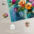 thumbnail image 4 of Chromatic Flower Dream Canvas Colorful Floral Art by Art Remedy, Gallery Wrapped, 54" x 36", 4 of 7