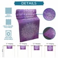 thumbnail image 6 of Boho Floral Table Runner - 70 Inch Long Purple Flowers Vintage Bohemian Watercolor Cotton and Linen Blended Dress Scarves Farmhouse Table Runner for Kitchen Dining, Coffee Table, 13" x 70", 6 of 8