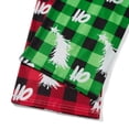 thumbnail image 6 of Christmas Family Matching Pajamas Set Xmas Tree Letters Print Tops+Plaid Pants Set Holiday Pjs Sleepwear Loungwear Outfit, 6 of 7