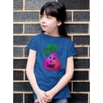 thumbnail image 2 of Celestial Pink Pumpkin T-Shirt Juniors -Rose Khan Designs,  Large, 2 of 4