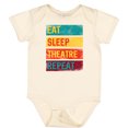 thumbnail image 3 of Inktastic Eat Sleep Theatre Repeat Drama for Actor Boys or Girls Baby Bodysuit, 3 of 5