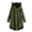 Army Green, variant on Cute Women Winter Cute Cats Ears Hooded Irregular Hem Buttons Jacket Fleece Coat