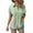 Light Green, variant on Trendy Women's Casual V-Neck Long Sleeve Solid Shirt with Lace Detailing for Everyday Wear and Style Plus Size Summer Outfits Vetement Femme Chic