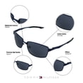 thumbnail image 4 of Lentes de Sol Tommy Hilfiger Hombre Outlook Marco de Metal Color Azul con Filtro 100% UV, 4 of 5