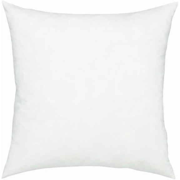 Fennco Styles White Square Premium Polyester Pillow Insert for Decorative Throw Pillow, Cushion, Couch, Bed & Home Decor (16" x 16")