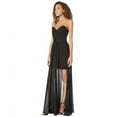 thumbnail image 2 of Nicole Miller Artelier BLACK Chiffon Strapless Gown, US 8, 2 of 7