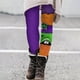 thumbnail image 2 of Gibobby Leggings Gluteos Mujer Pantalones bota con polainas con estampado informal primavera y otoño para mujer（Morado， XXXL), 2 of 4