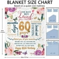 thumbnail image 4 of 60th Birthday Gifts Women Blanket 50*60, Happy 60th Birthday Gift Ideas, 60th Birthday Decorations, Gifts for Women Turning 60, Gifts for 60-Year-Old, Best Birthday Present 1964 Throw Blankets, 4 of 5