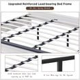 thumbnail image 6 of ACCOHOHO Farmhouse King Size Bed Frame with 52" Tall Full-Panel Headboard, Wood Platform Bedframe with Footboard and Storage Drawers, No Squeak, No Box Spring Needed, Antique Black, 6 of 6
