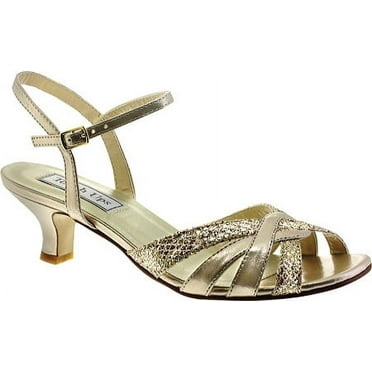 Women's Touch Ups Jane Sandal Champagne Glitter 7 M