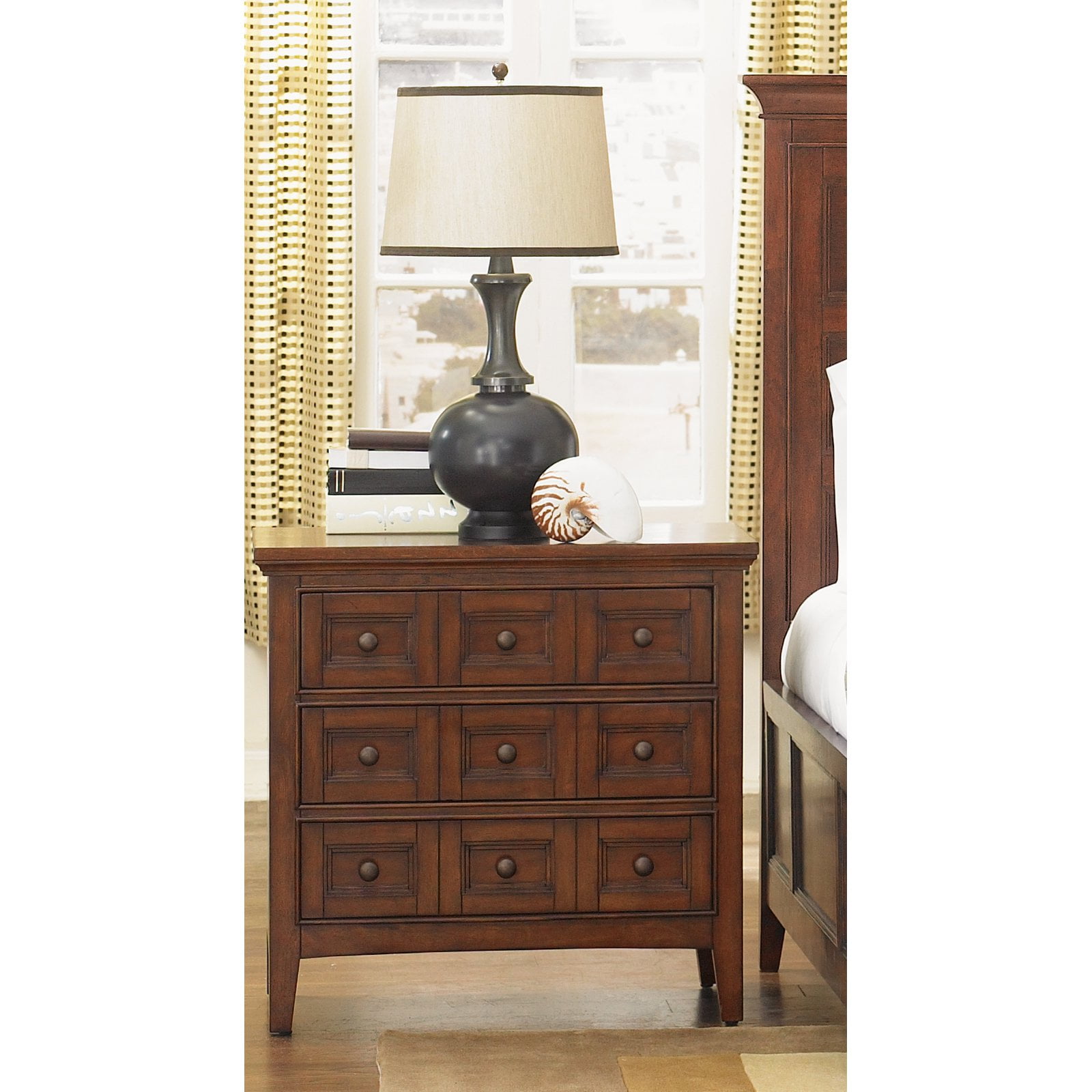 Magnussen Harrison 3 Drawer Nightstand Walmart Com