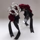 thumbnail image 4 of Halloween Crown Hair Hoop Ribbon Bow heep Horn Headband Gothic Roe Flower Lace Headband Coplay Hair Acceorie, 4 of 4