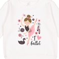 thumbnail image 3 of Inktastic Ballerina I Love Ballet Dance Toddler Sweatshirt, 3 of 4