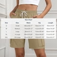 thumbnail image 4 of Zedker Cargo Shorts Women Athletic Shorts Boys School Uniform Causal Active Summer Clothes with Pockets Size S-XXL, 4 of 8