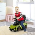 thumbnail image 4 of Gymax 3-in-1 Licensed Lamborghini Ride on Push Car Walking Toy Stroller with USB Port Green, 4 of 8
