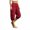 Red, variant on cfhntfmh Jogger Capris for Women Elastic Waisted Loose Pants with Pockets Pleated Casual Dressy Pants for Workout