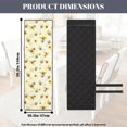 thumbnail image 4 of TSOVTHRID Cute Bee Sunflower Print Dining Chair Covers Quilted Seat Cushion Covers Anti-Slip Stretch Armless Chair Slipcovers Removable Washable with Detachable Strap, Set of 1, 4 of 7