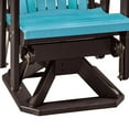 thumbnail image 6 of American Furniture Classics Model 510ARB Fan Back Swivel Glider in Aruba Blue with a Black Base, 6 of 7