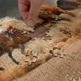 thumbnail image 5 of Ambesonne Horse Jigsaw Puzzle, Equine Themed Animals, Heirloom-Quality Fun Activity for Family Durable Cardboard, 1000 pcs, Brown Sand Brown, 5 of 6