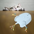 thumbnail image 3 of Juguete eléctrico para , juguete interactivo automático para , girar, ejercitador batería, juguete de ratón con plumas, , azul Salvador juguetes interactivos para gatos, 3 of 10