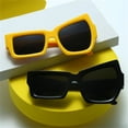 thumbnail image 3 of Fashion Irregular Square Sunglasses Funny Party Asymmetrical Sun Glasses Men Brand Designer Personality Black Sunglasses, 3 of 9