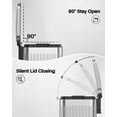 thumbnail image 3 of 16 Gallon Stainless Steel Trash Can,60L Large Footstep Garbage Can with Removable Inner Bucket, Fits 20-Gallon Bags,Bin for Kitchen Office, 3 of 9