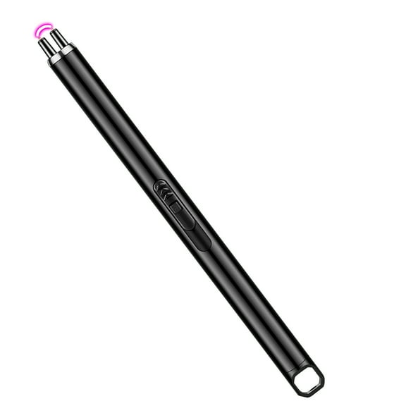 Black Usb Rechargeable Electronic Igniter Outdoor Windproof Plasma Lighter No Flame Kitchen Ignition Stick Camping Fire Starter Portable Arc Lighter For Outdoor Use